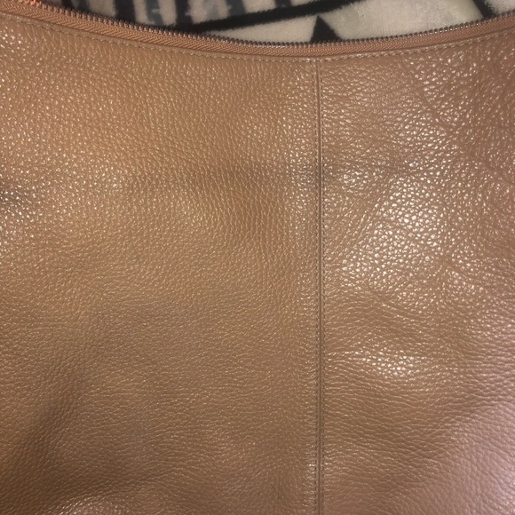 Furla Convertible Leather Crossbody Hobo Bag Tan - Picture 5 of 11